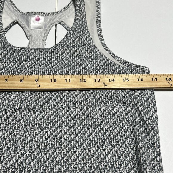 Soybu Womens Athletic Shirt Top Sz. Small Gray White Yoga Workout Training - Picture 14 of 16